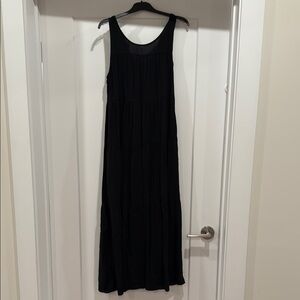 Max Studio Black Sleeveless Scoop Neck Sundress